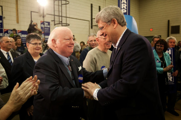 Mike Duffy and Stephen Harper