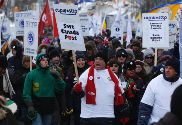 Save Canada Post protest