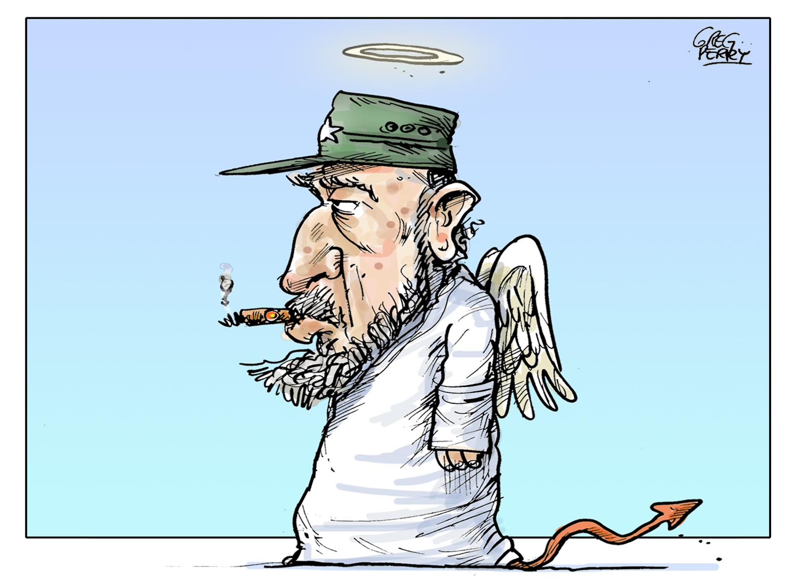 Castro cartoon by Greg Perry