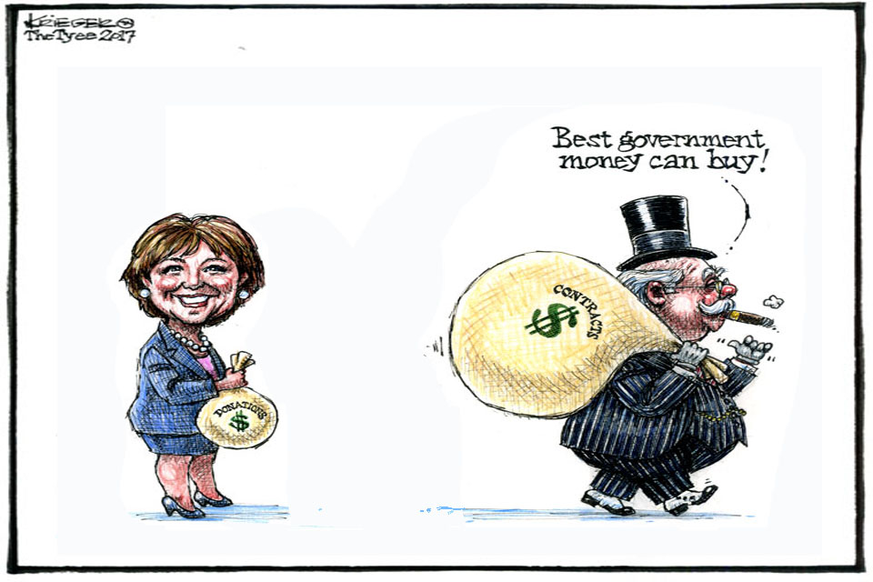 'Best government money can buy' cartoon