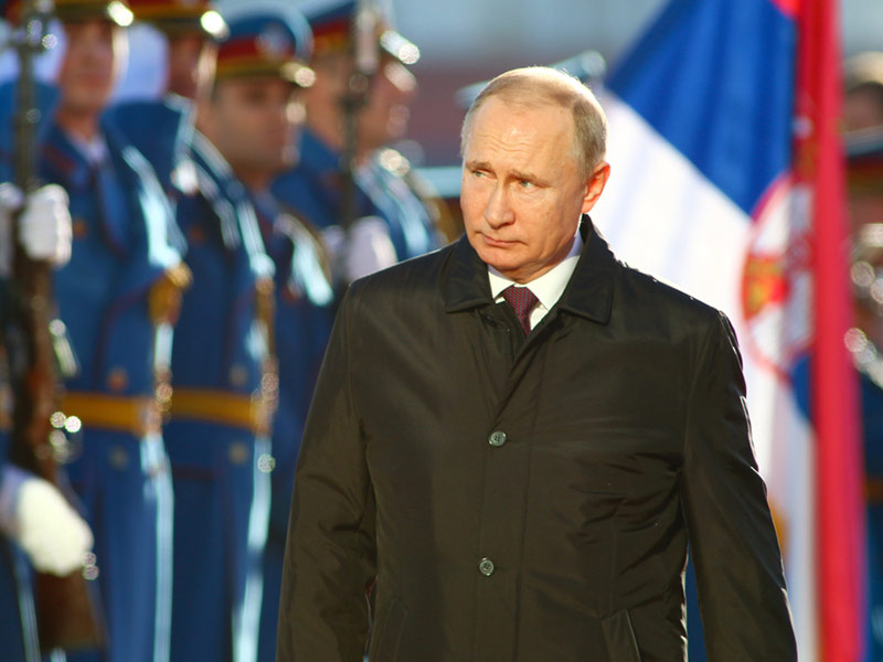 Vladimir Putin, walking