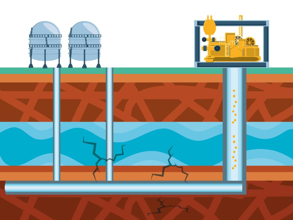An illustrated diagram showing the process described in the photo caption.