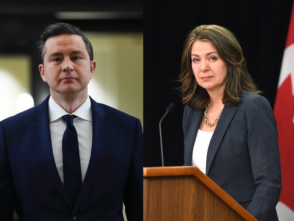 Two photos are side by side. On the left, a middle-aged light-skinned man with short dark hair, wearing a suit. On the right, a 50-ish woman with shoulder-length hair wearing a suit and white shirt.