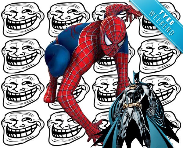 Spidey troll Batman