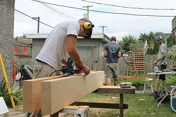 backyard parklet