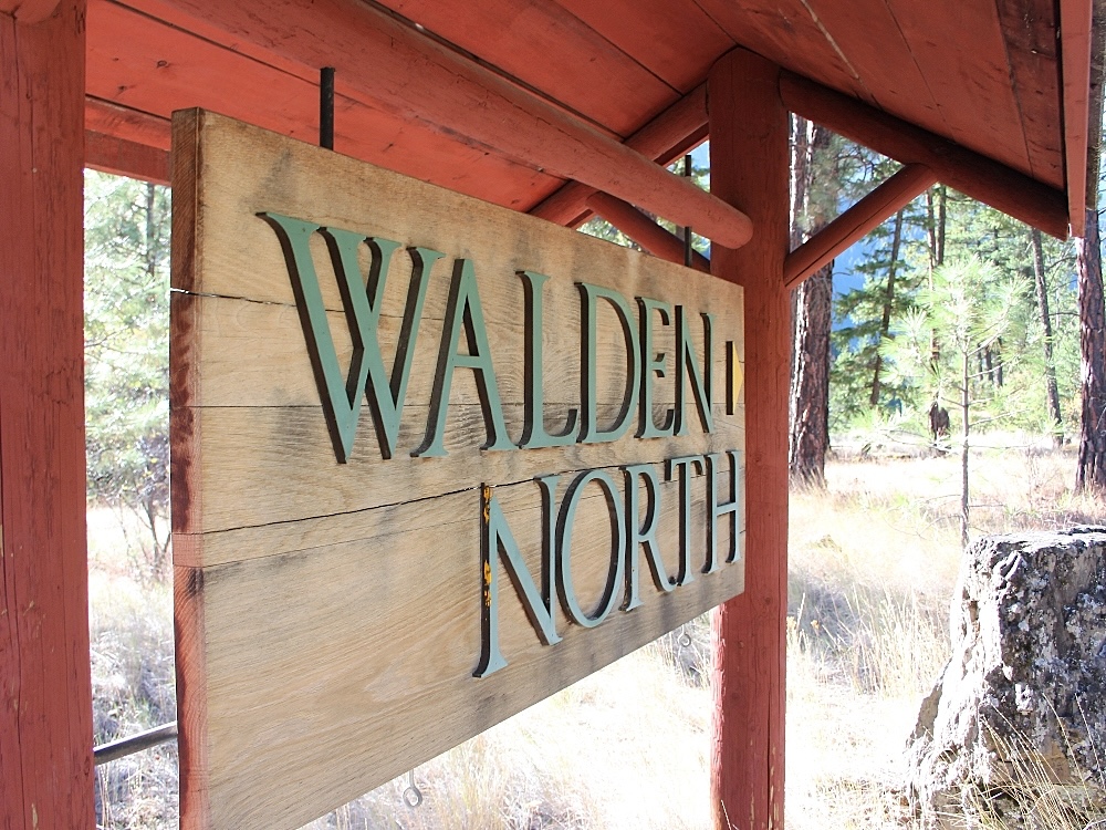 A wooden sign that reads &lsquo;Walden North.&rsquo;