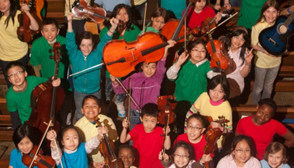 Students of the St. James Music Academy in Vancouver's Downtown Eastside.