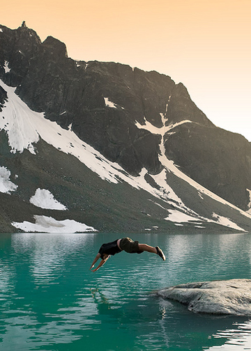 Wedgemont lake swimmer