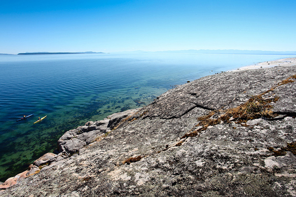 Kayakers at Savary Island