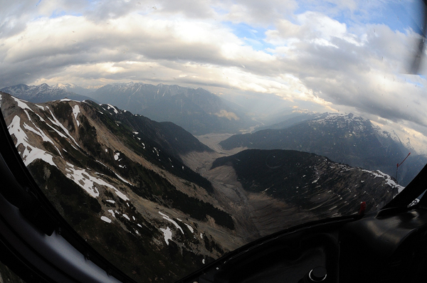 Path of Meager Creek landslide