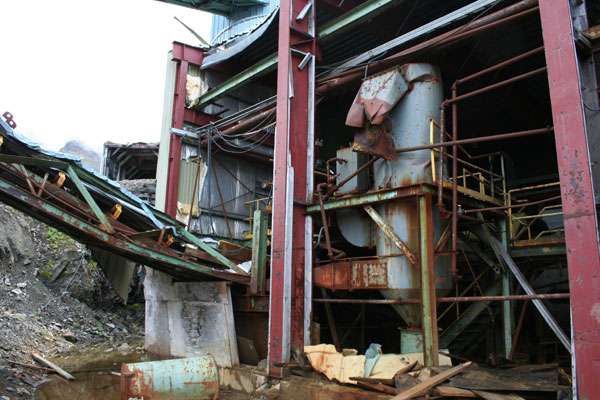 Mining operation on Johnny Mountain