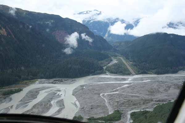 Iskut river and floodplain