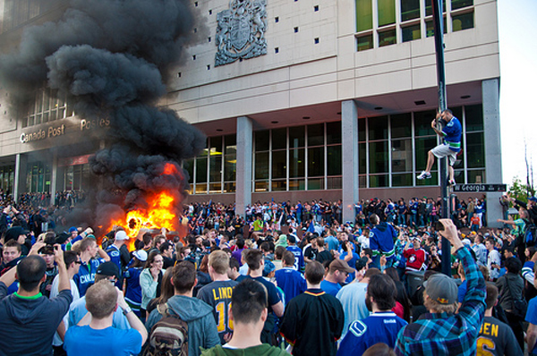 Riot on Georgia Street, Vancouver