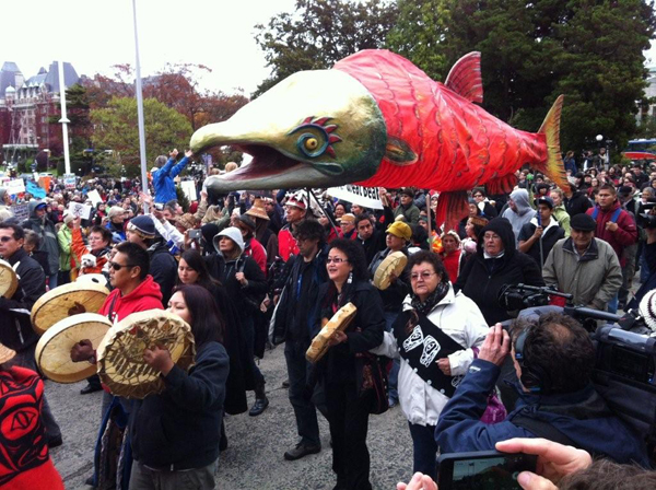 582px version of Enbridge protest