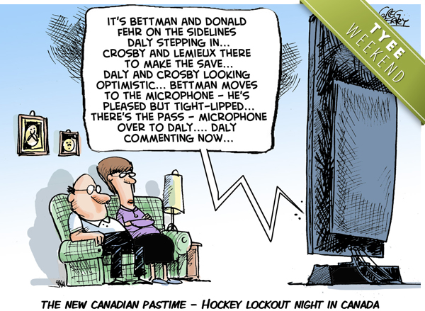 Hockey Lockout cartoon