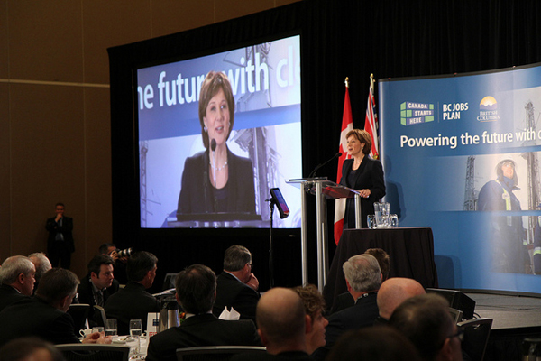 Christy Clark LNG announcement