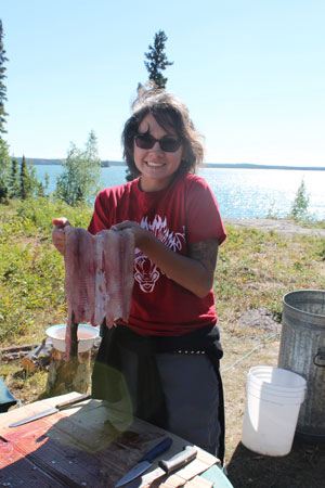 Dechinta graduate student intern and team leader Mandee McDonald