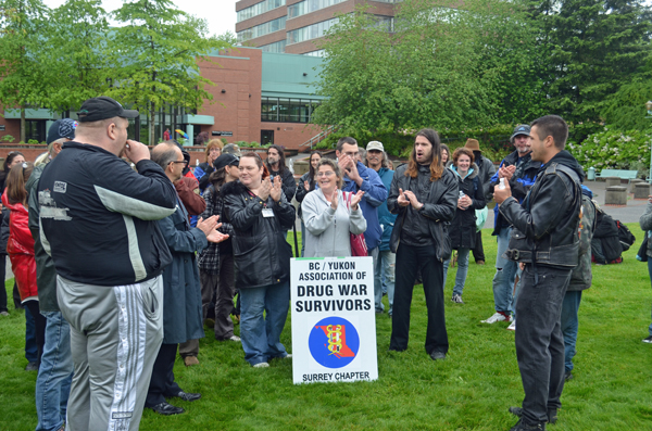Rally at Abbotsford city hall