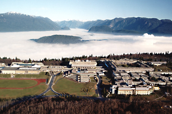 Simon Fraser University aerial