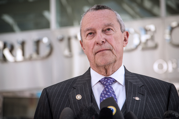 Peter Fassbender at press conference