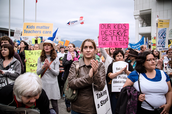 Teachers rallying