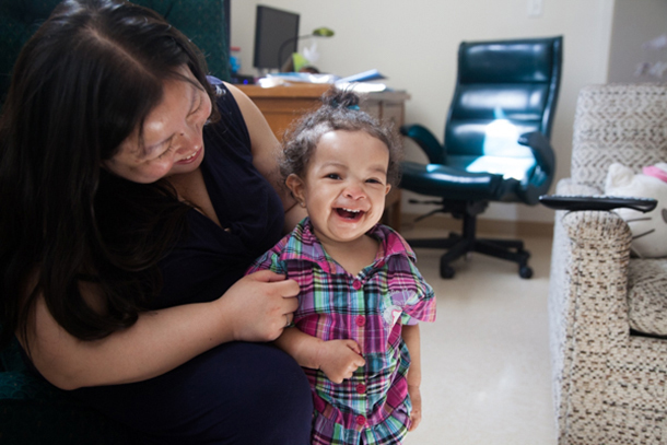 Oanh Pham and her daughter