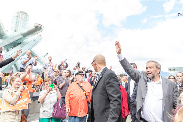 Thomas Mulcair in Vancouver