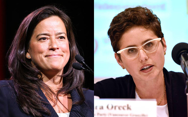 Liberal Jody Wilson-Raybould and New Democrat Mira Oreck