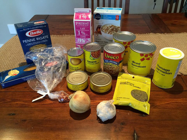  $21 worth of groceries