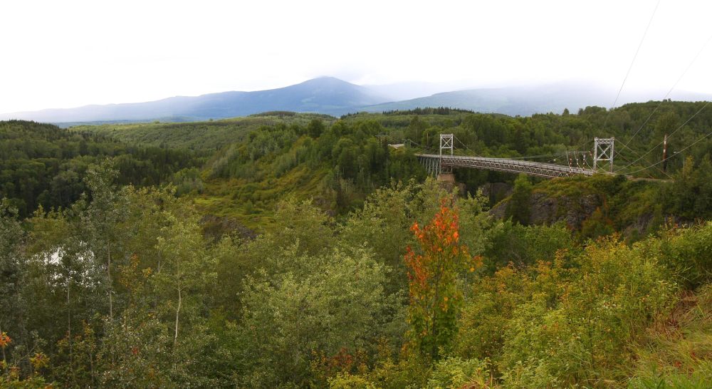 View from Wet&rsquo;suwet&rsquo;en village.