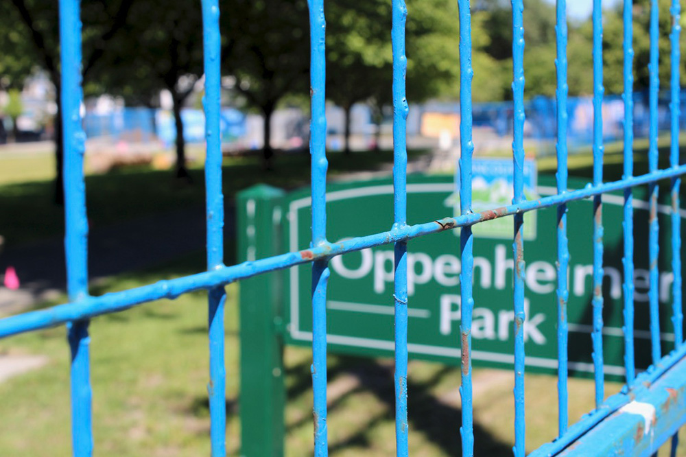 OppenheimerParkSignFence.jpg