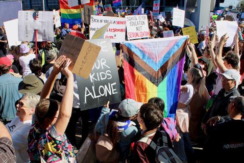 The Homophobia, Racism and Conspiracy Theories on Display at ‘Parents’ Rights’ Rallies
