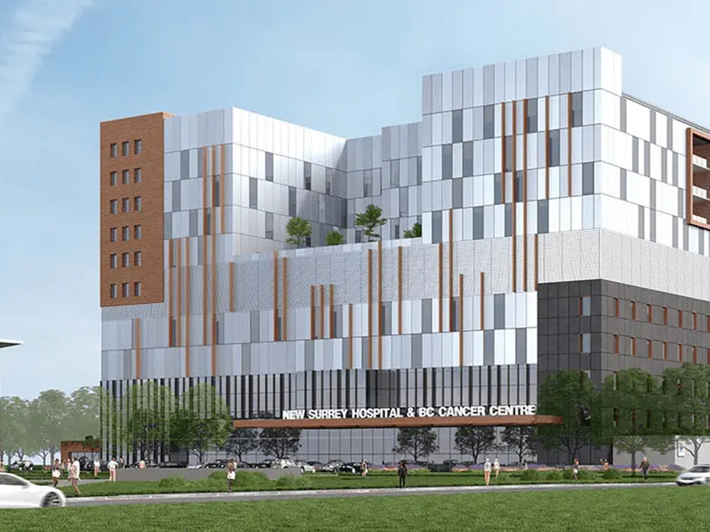 A rendering of a new hospital.
