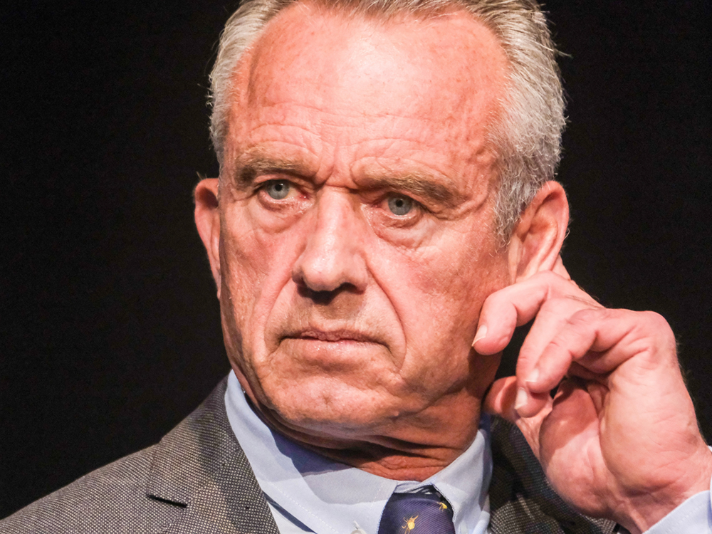 A close-up of Robert F. Kennedy Jr., an older man with light skin tone.