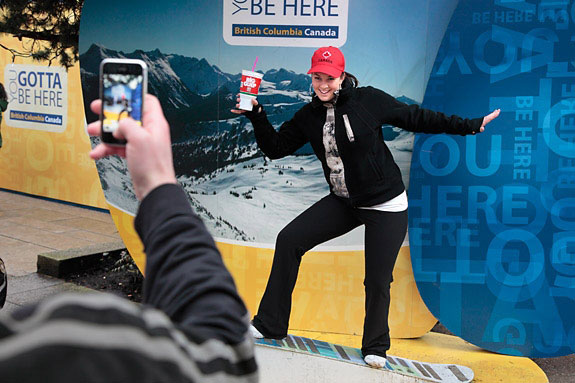 Olympics, Posed picture, Robson Square