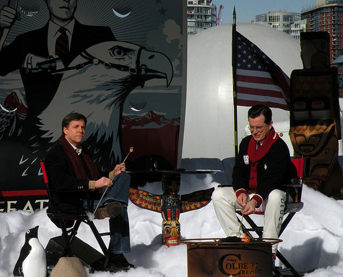 Stephen Colbert, Bob Costas