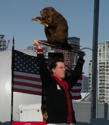 Stephen Colbert tapes TV show in Vancouver, Canadians meet their mocker