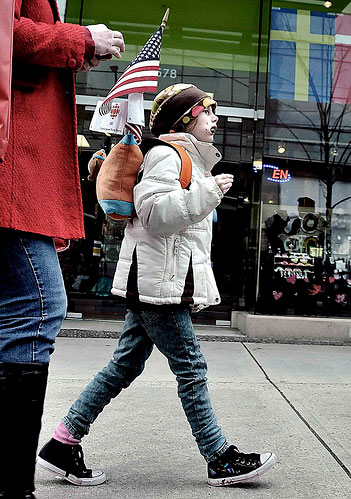 Olympic, child, facepaint