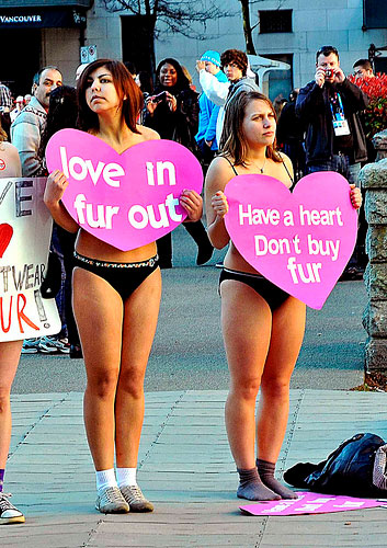Olympics, no fur, PETA
