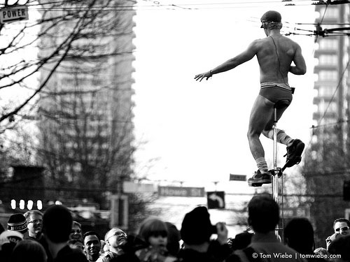 Olympics, unicycle