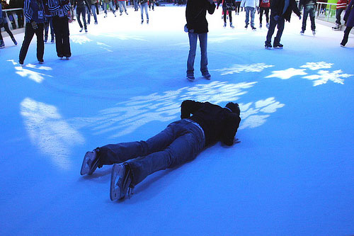 Olympics, fall on ice