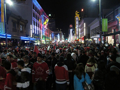 Olympics, Granville, fans