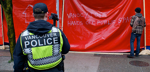 Olympics, red tent campaign