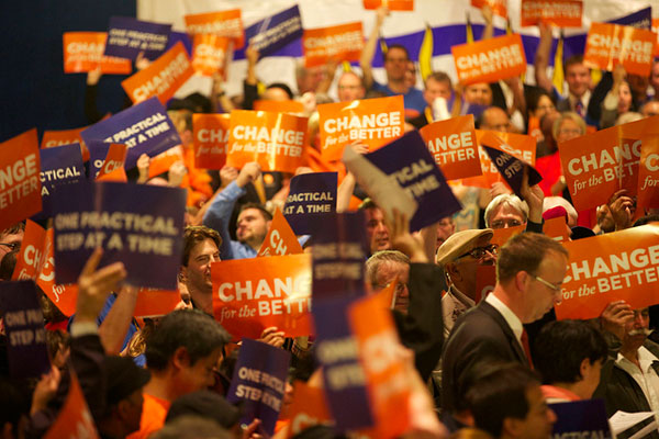 BC NDP election rally