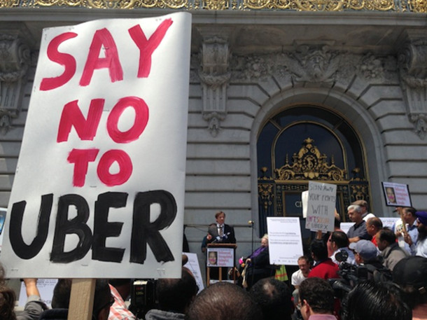 Uber protest