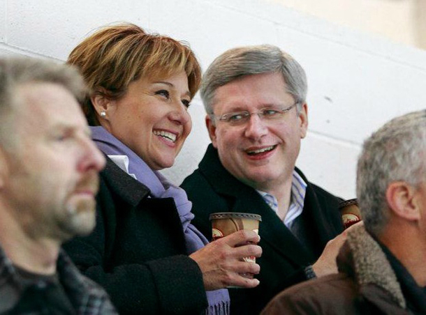 Christy Clark and Stephen Harper