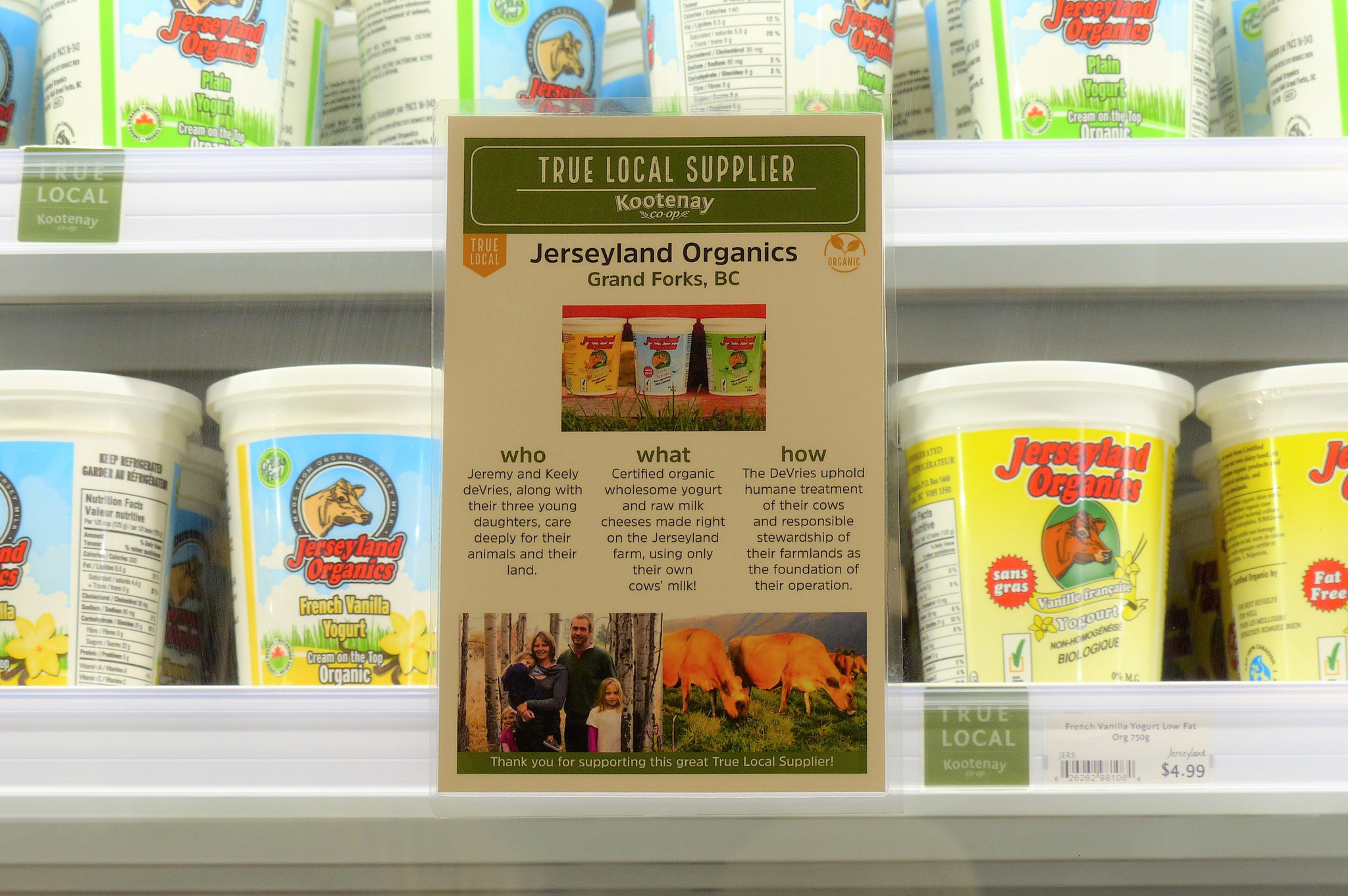 Local yogurt