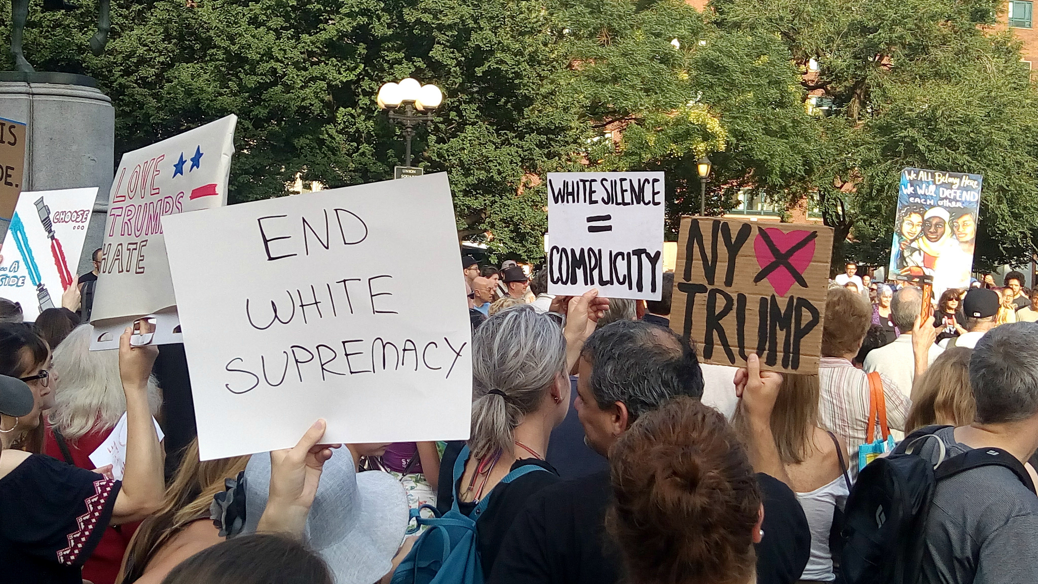 Anti-racism protestors
