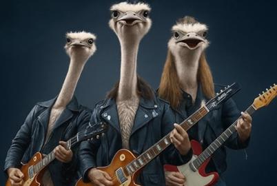 Please Advise! An Ostrich Rock Concert?