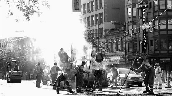 A steam devil boils in Gastown